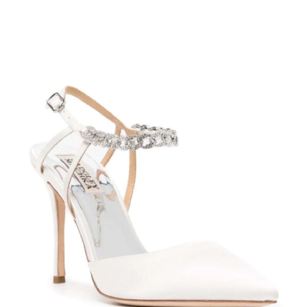 Badgley Mischka MP6205 Kailani WHTSAT NWT
